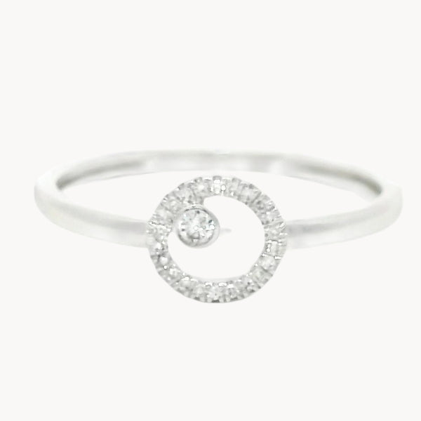 ANILLO CIRCULO CON DIAMANTES TIMEA