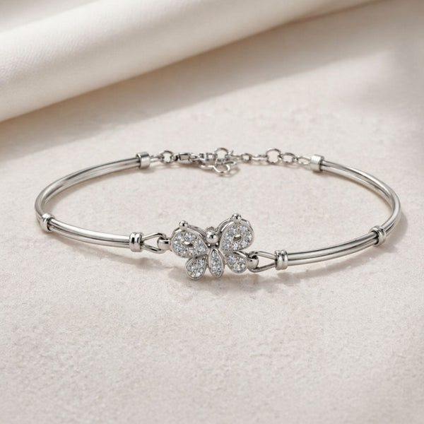 PULSEIRA SEMIRRÍGIDA COM DIAMANTES BORBOLETA ETTIE