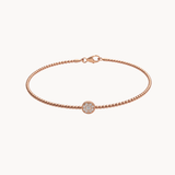 PULSERA ORO ROSA MOTIVO DIAMANTES CAMMIE