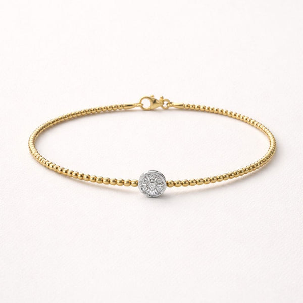 PULSEIRA BICOLOR COM DIAMANTES NURA