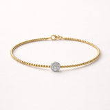 PULSERA BICOLOR CON DIAMANTES NURA