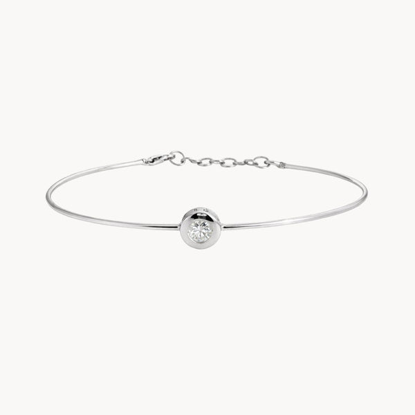 PULSERA RÍGIDA CON DIAMANTE VIVIETTE