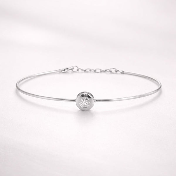 PULSERA RÍGIDA CON DIAMANTE VIVIETTE