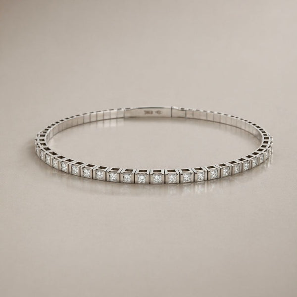 PULSEIRA RIVIÈRE COM DIAMANTES NAZ