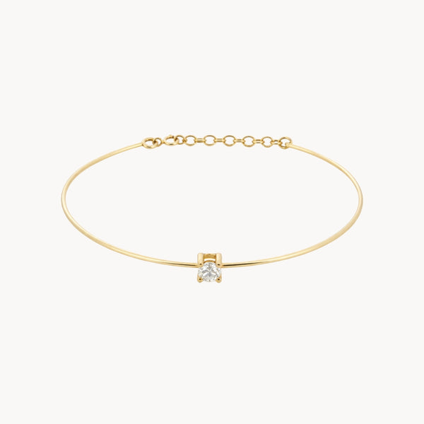 PULSERA RIGIDA CON DIAMANTE MELATI
