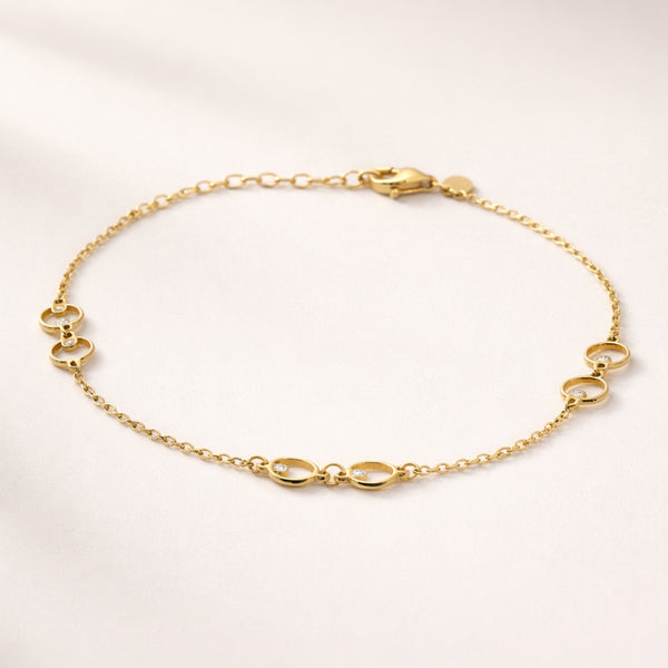 PULSEIRA CÍRCULOS COM DIAMANTES URBANA