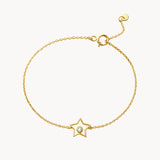 PULSERA ESTRELLA CON DIAMANTE LUCILE