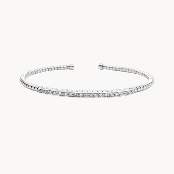 PULSEIRA RÍGIDA COM DIAMANTES ESRA