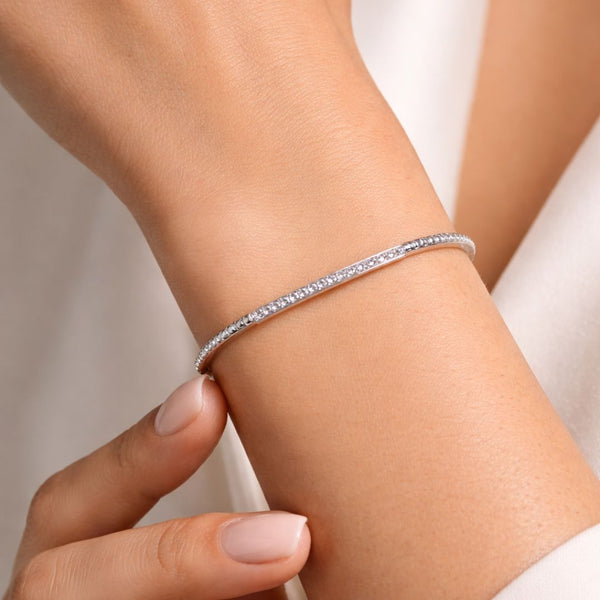 PULSEIRA RÍGIDA COM DIAMANTES ESRA