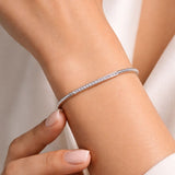 PULSERA RIGIDA CON DIAMANTES ESRA