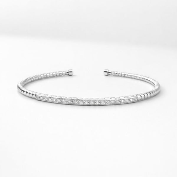 PULSEIRA RÍGIDA COM DIAMANTES ESRA
