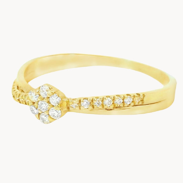 ANILLO DOBLE CON DIAMANTES DEVAN