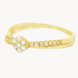 ANILLO DOBLE CON DIAMANTES DEVAN