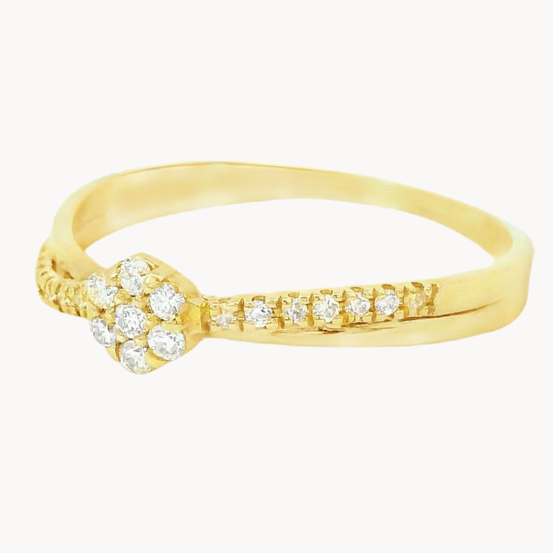 ANILLO DOBLE CON DIAMANTES DEVAN
