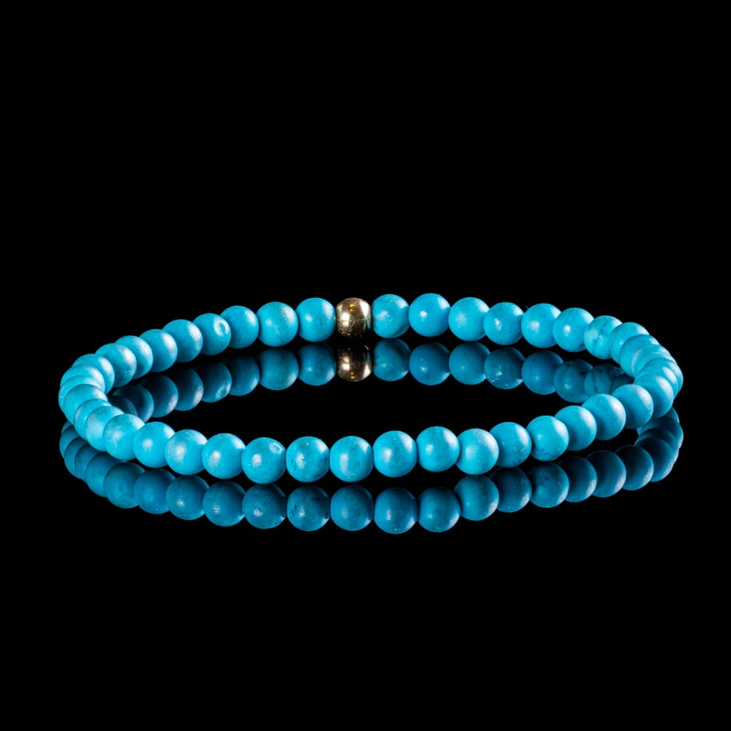 PULSERA BOLAS DE HOWLITA AZUL RACHEL
