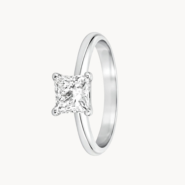 ANILLO SOLITARIO DIAMANTE CREADO 1.030 QUILATES CERTIFICADO IGI