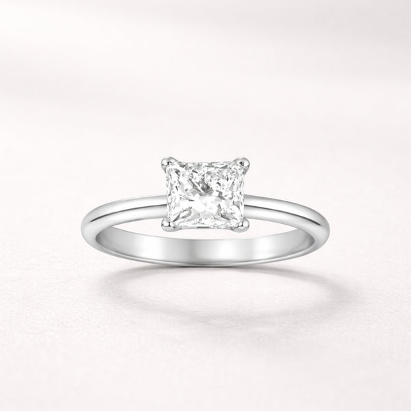 ANILLO SOLITARIO DIAMANTE CREADO 1.030 QUILATES CERTIFICADO IGI