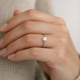 ANILLO SOLITARIO DIAMANTE CREADO 1.030 QUILATES CERTIFICADO IGI