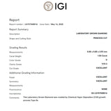 ANILLO SOLITARIO DIAMANTE CREADO 1.030 QUILATES CERTIFICADO IGI