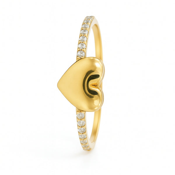 ANILLO CON CIRCONITAS FORMA CORAZON MAAIKE
