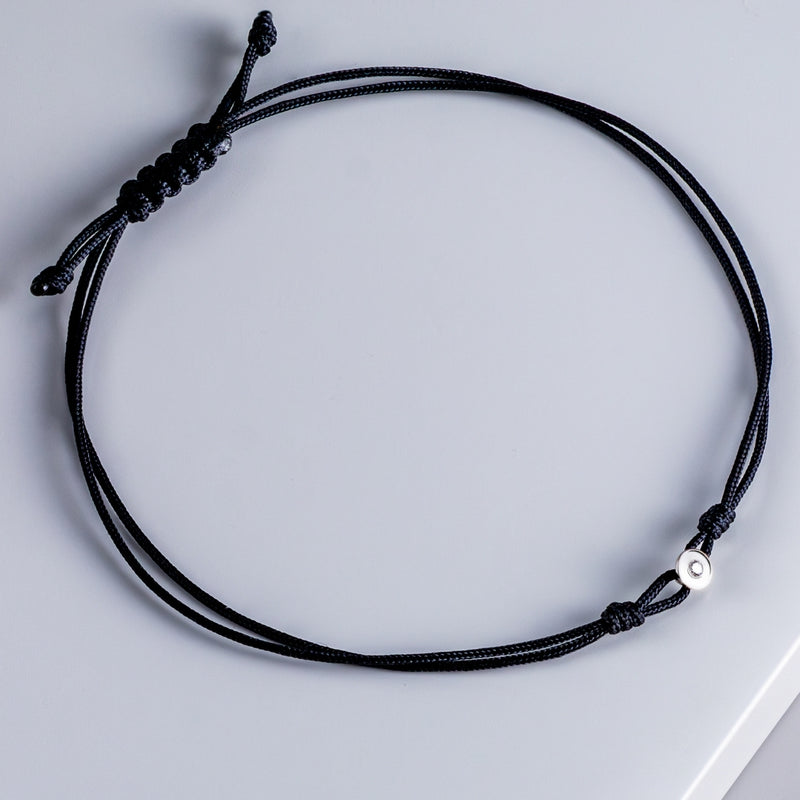 PULSERA MACRAME CON DIAMANTE FARLEY