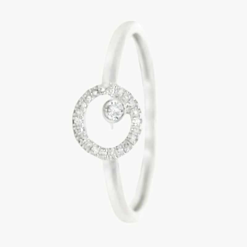 ANILLO CIRCULO CON DIAMANTES TIMEA