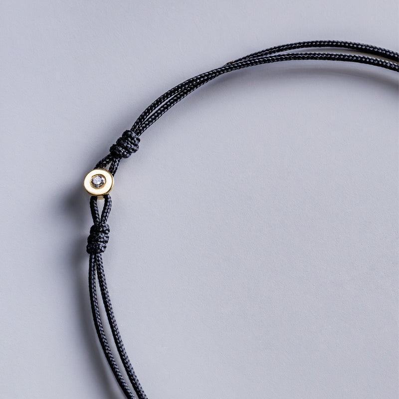 PULSERA MACRAME CON DIAMANTE FARLEY