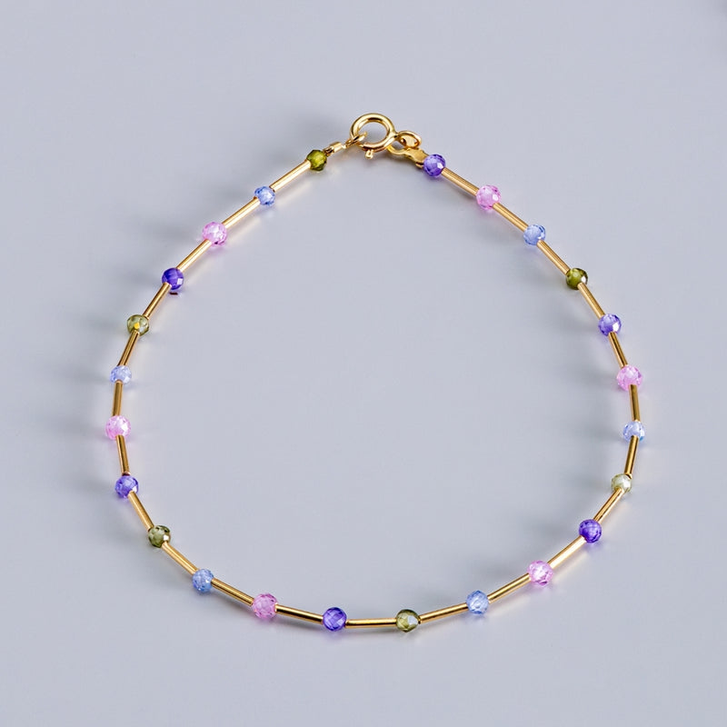 BRACELET ZIRCONE COULEUR ALBA