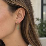 PENDIENTES LARGOS DEGRADADO DE ESMERALDAS