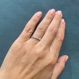 ANILLO MEDIA ALIANZA CON DIAMANTES 0.15 QUILATES JENNICA