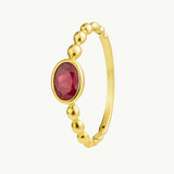 ANILLO BOLAS RUBI BLUMA