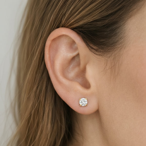 PENDIENTES DIAMANTES CREADOS 1.550 QUILATES CERTIFICADO IGI