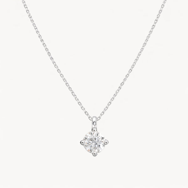 COLGANTE CON DIAMANTE GARRAS ROMBO 0.40 QUILATES PUNTO DE LUZ CERTIFICADO IGI