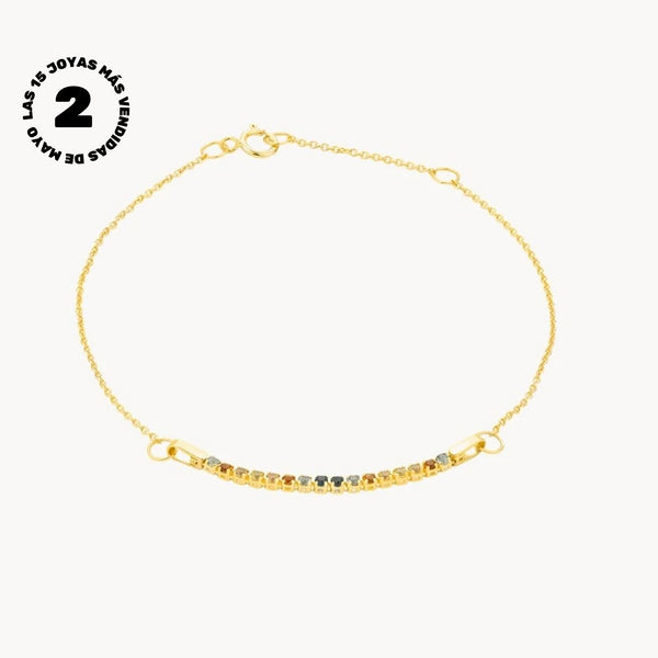 PULSERA CITRINOS Y ZAFIROS FANTASIA GINA