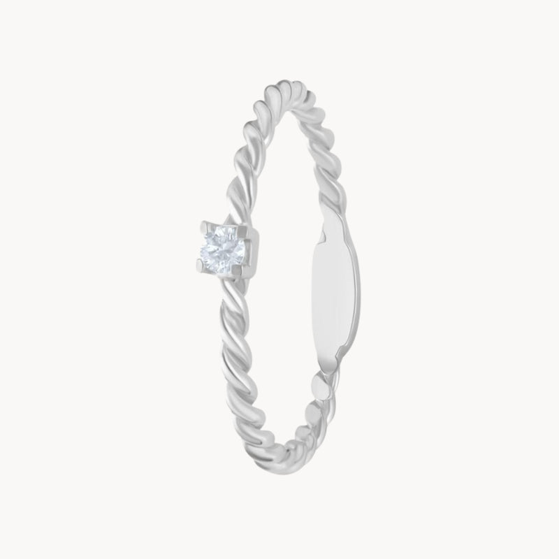 ANILLO SOLITARIO CON DIAMANTE 0.070 QUILATES TAYLA