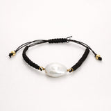 PULSERA MACRAME CON PERLA BARROCA FORMA 5