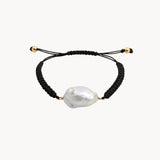 PULSERA MACRAME CON PERLA BARROCA FORMA 2