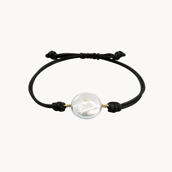 PULSEIRA MACRAMÉ COM PÉROLA BARROCA FORMA 1