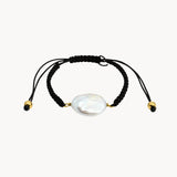 PULSERA MACRAME CON PERLA BARROCA FORMA 6