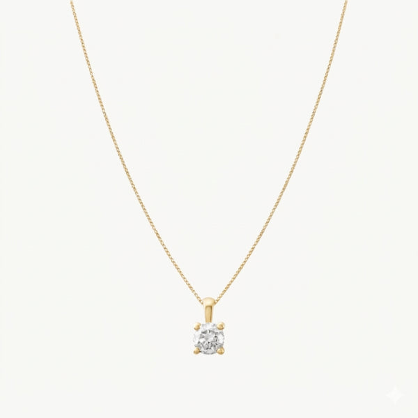 COLGANTE CON DIAMANTE GARRAS 0.20 QUILATES PUNTO DE LUZ