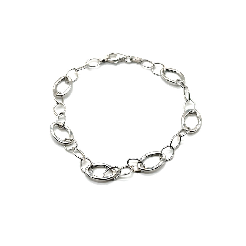 WHITE GOLD LINK BRACELET