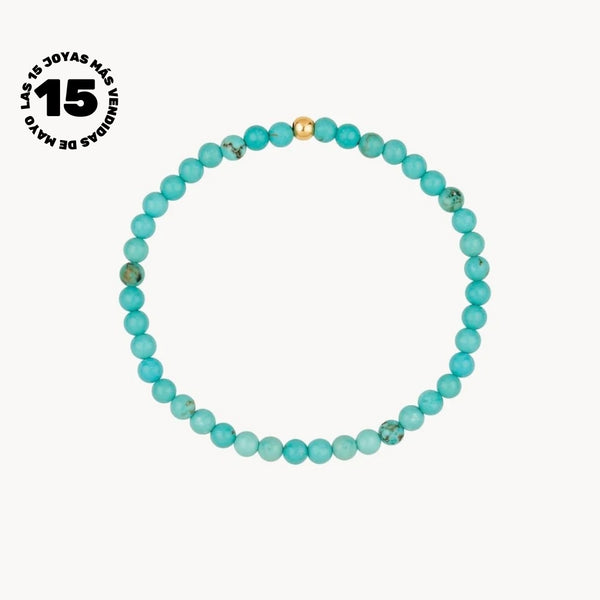 PULSERA BOLAS DE HOWLITA AZUL RACHEL