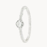 ANILLO SOLITARIO BOLAS CON DIAMANTE 0.12 QUILATES ALYSE