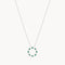 COLGANTE CIRCULO CON ESMERALDAS Y DIAMANTES