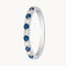ANILLO MEDIA ALIANZA CARRIL ZAFIROS Y DIAMANTES