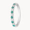 ANILLO MEDIA ALIANZA CARRIL ESMERALDAS Y DIAMANTES