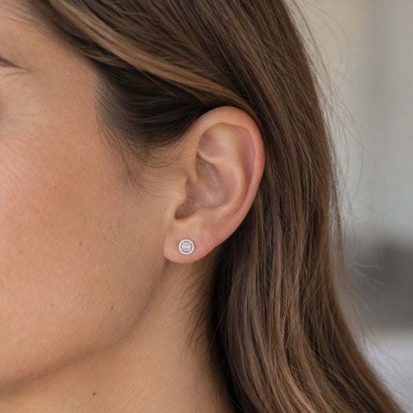 PENDIENTES HALO DE DIAMANTES