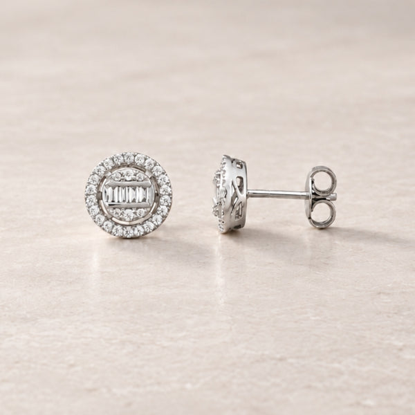 PENDIENTES HALO DE DIAMANTES