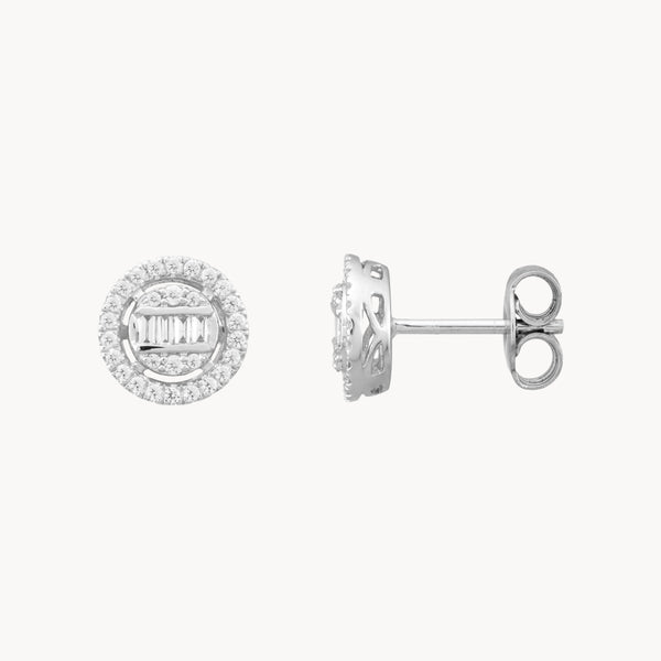 PENDIENTES HALO DE DIAMANTES