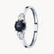 ANILLO ZAFIRO CON DIAMANTES CREADOS EN TALLA PERILLA